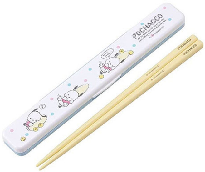 스케이터 산리오 휴대용 항균젓가락, 포차코, 1개, 젓가락 + 케이스