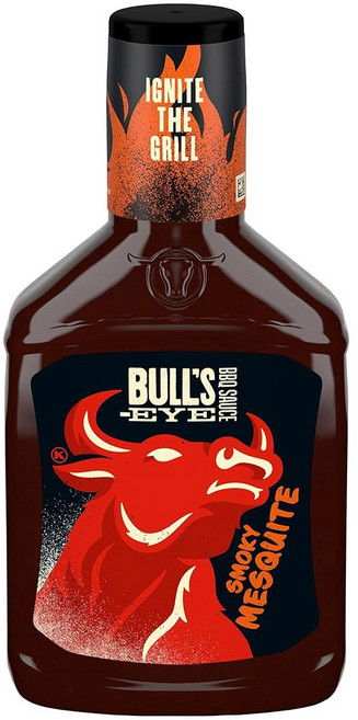 Bull's-Eye BBQ 소스 532.3ml(18온스) 병 (3팩) (아래에서 맛 선택) (히코리 스모크)