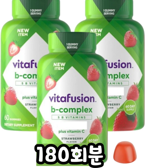 비타퓨전 B Complex 구미, 1개, 180회분 - 쿠팡