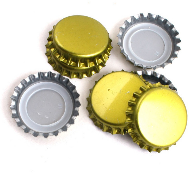 [아이디몬] 금속병뚜껑 만들기 2종 공예 그리기 공작 인테리어 재료 캡, 은색, 1개