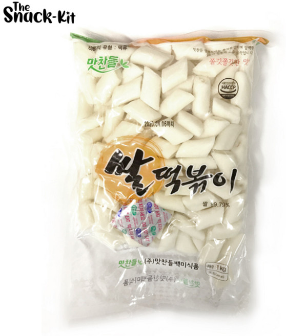 맛찬들 백미 구멍 쌀떡볶이 1kg 구멍떡 구멍난떡 쌀떡 떡사리, 1개