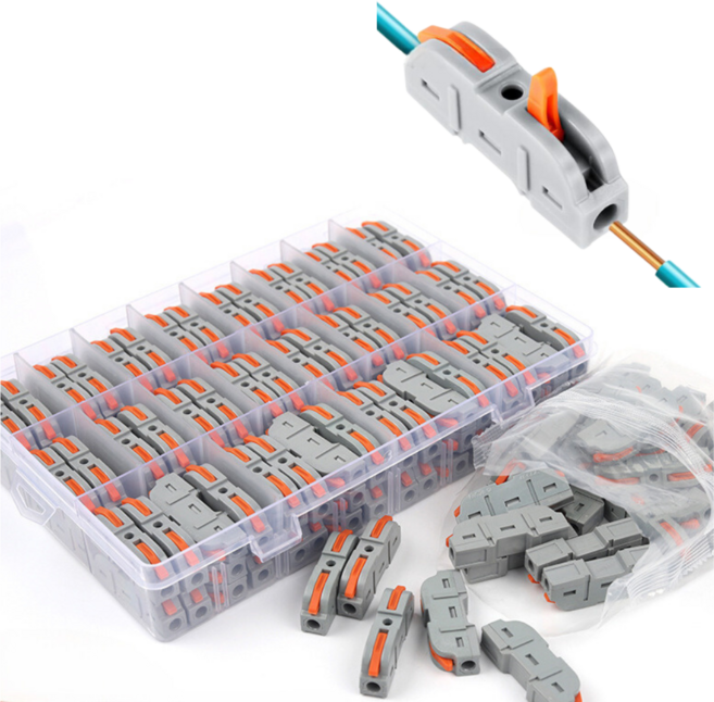 슬로우믹스 전선 와이어 커넥터 전기 케이블 콘넥터, 100개