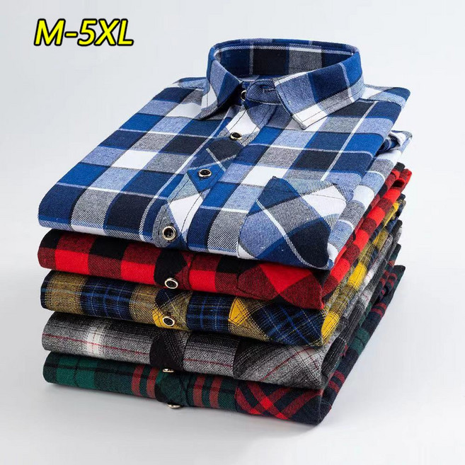 남성 캐주얼 체크 셔츠 간절기용 긴팔 남방 루즈핏 기본 스타일 일상 데일리 셔츠형 아우터