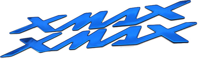 CULT 야마하 NAMX XAMX 엠블럼 오토바이 스티커, 1세트, C3.XMAX 엠블럼 블루