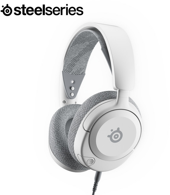 스틸시리즈 Arctis Nova 1 유선 게이밍 헤드셋 화이트 / 공식 판매점, White, ST-61607