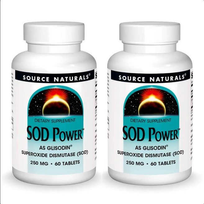 소스내추럴 글리소딘 칸탈로프 멜론 추출물 SOD 파워 250mg 60정 2개