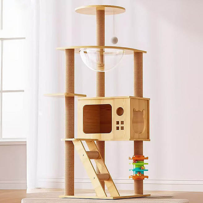 타오진 다기능 안정적인 다층 대형 캣타워, 1세트, MPJ-01