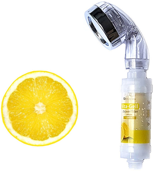 비타민 필터 전용 수압상승 숏 샤워기 헤드 레몬향 (선택형 상품입니다), 선택9 수압상승 숏헤드, 1개