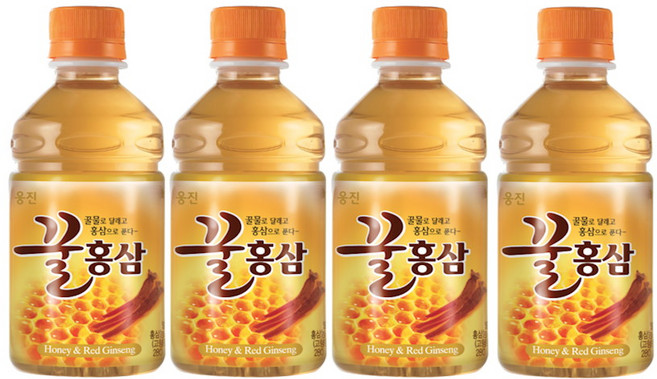 웅진 꿀홍삼, 280ml, 4개