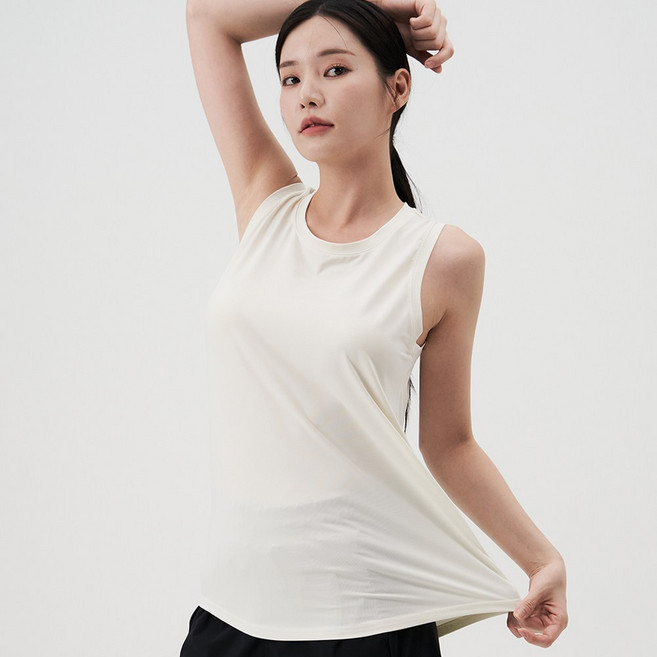 펌핑 여성 기능성 쿨링 나시 민소매 티셔츠 국내생산