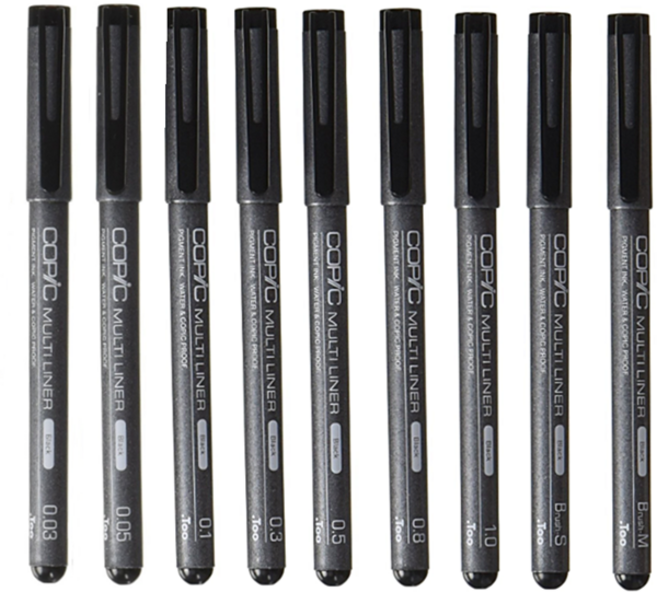 코 픽 코픽 멀티드로잉 라이너펜 블랙0.05mm 방수펜, 1개, 블랙0.3