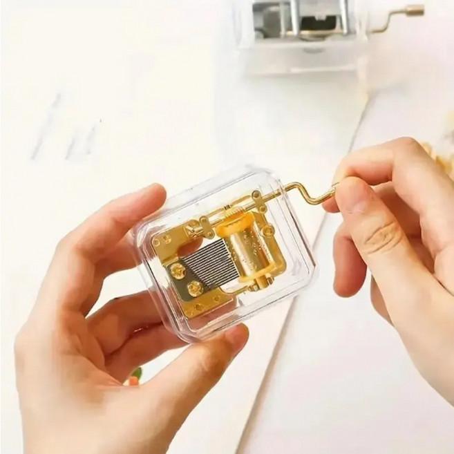 핸셀 미니 수동 크리스마스 해피버스데이 오르골 뮤직박스, 오르골 크리스마스