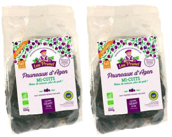 (프랑스직배) 루프루넬 자이언트 세미 쿡 아젠 푸룬 건자두 500g 2개 Lou Prunel Pruneaux dAgen mi-cuits geants