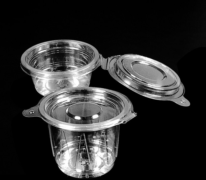 원형 원터치 투명 소스용기