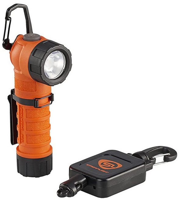 Streamlight PolyTac 90 LED 손전등 기어 키퍼 포함 오렌지 170루멘, 1개