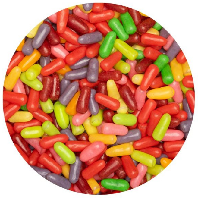 젤리 THE HAMPTON CANDY COMPANY 마이크 앤 아이크 프루츠 캔디 쫄깃한 자판기용, 메가 믹스 사워, 32 온스 (1개 팩)