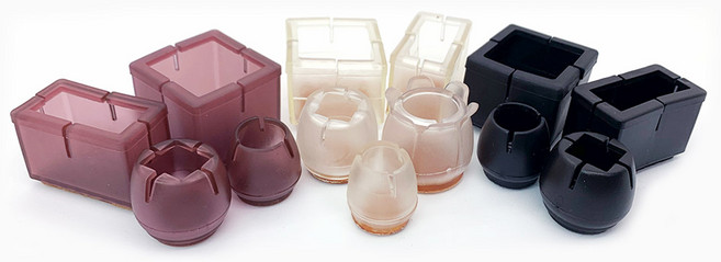 [마치드림] 의자발커버 식탁의자캡 소음방지 의자다리커버 실리콘 모음, 원형 12mm~16mm (4개 1세트), 블랙, 1세트