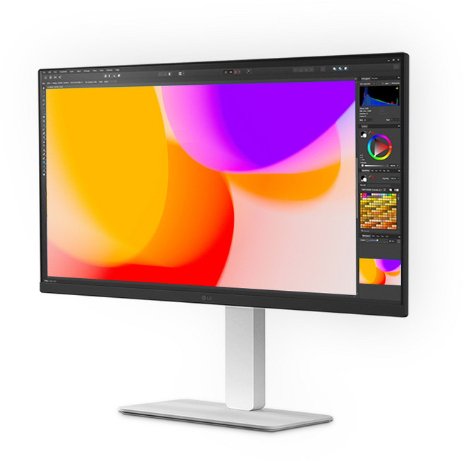 LG 27US550 27인치 4K 모니터 UHD 화이트 IPS DCI-P3 높이조절 피벗, 68.4cm