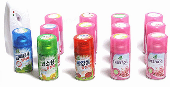 업소용 화장실탈취제 타이머설정 분사기 자동방향제, 헤이즐넛향(분사기포함), 1세트, 280ml