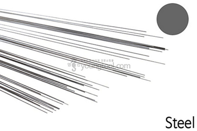 피아노 선 강선 지름 0.5mm 길이 1M 루어제작, 1개