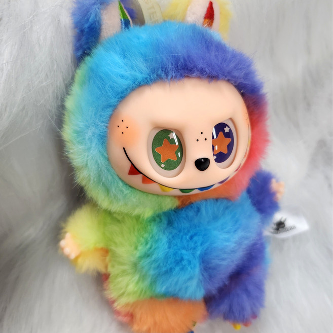 (반품특가)라부부 6세대 인형 키링 20cm 레인보우 팝마트 마카롱 하이라이트 시크릿