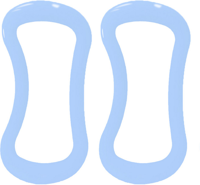 군살정리 요가링 하드 종아리 마사지 요가 마사지링 다리 붓기 빼는 필라테스 기구 추천, 하늘, 1개