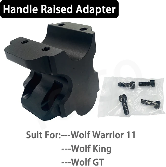 Kaabo Wolf Warrior King GT 11 인치 핸들 상승 어댑터 공식 업그레이드 부품 55mm 하이 스쿠터 액세서리, 01 CHINA, 01 Raised Adapter, 1개