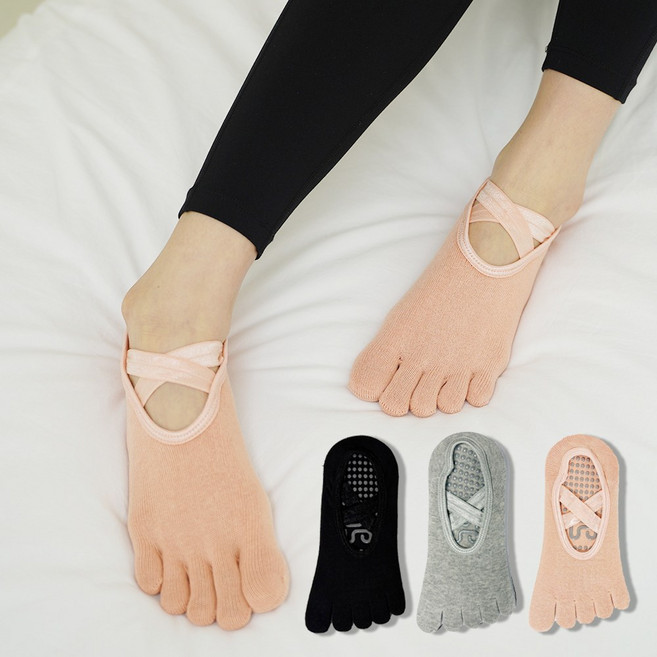 필라테스 양말 요가 토삭스 발가락 논슬립 3종세트