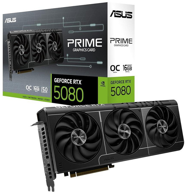 ASUS The SFF-Ready Prime GeForce RTX™ 5080 EVO 16GB GDDR7 OC Edition Graphics Card (PCIe® 5.0 16, ASUS The SFF-Ready Prime GeFor