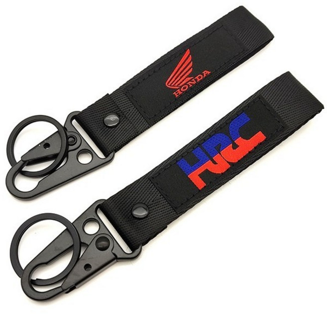 오토바이 키홀더 키링 야마하 가와사키 스즈키 혼다 열쇠고리 호환, 1개, 혼다 블랙