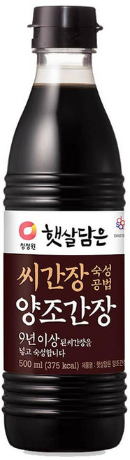 햇살담은 씨간장 숙성공법 양조간장, 500ml, 1개