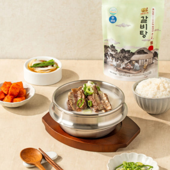 [서울깍두기] 갈비탕 사골 몸보신 곰탕 밀키트 1팩 2팩, 1개, 620g