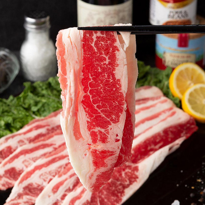 엄지척축산 미국산 진짜 우삼겹, 1개, 500g