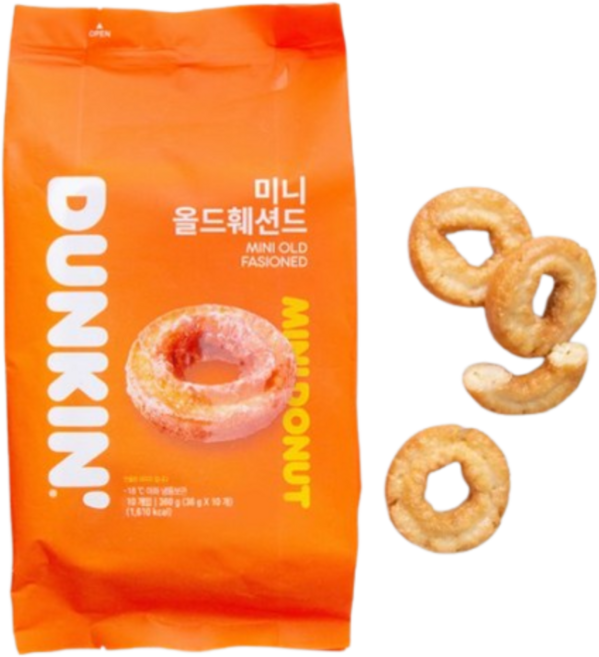 던킨도너츠 미니 올드훼션드 도넛츠 (냉동), 36g, 36g, 10개