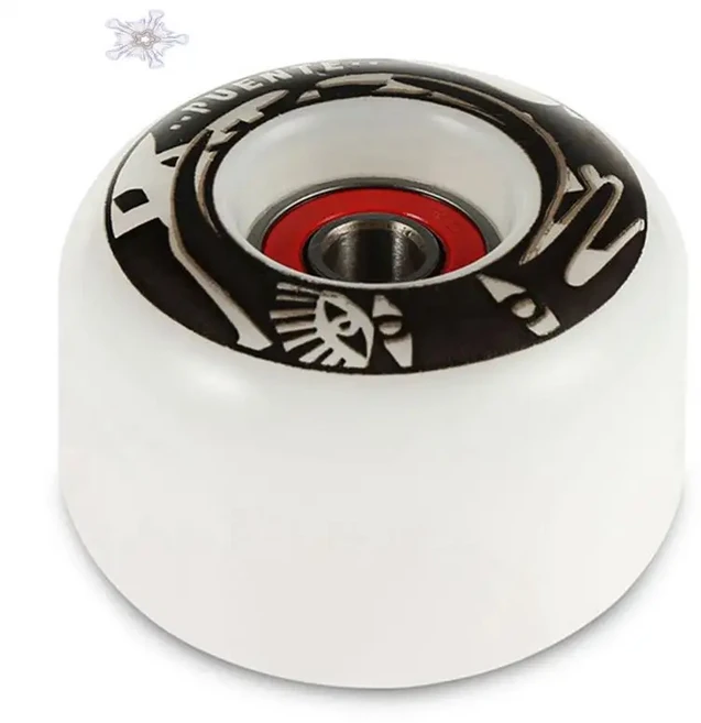 4Pcs 70mm 스케이트 보드 바퀴 Longboard LED 플래시 라이트 더블 행 크루저 스트리트 트릭, 01 White Black