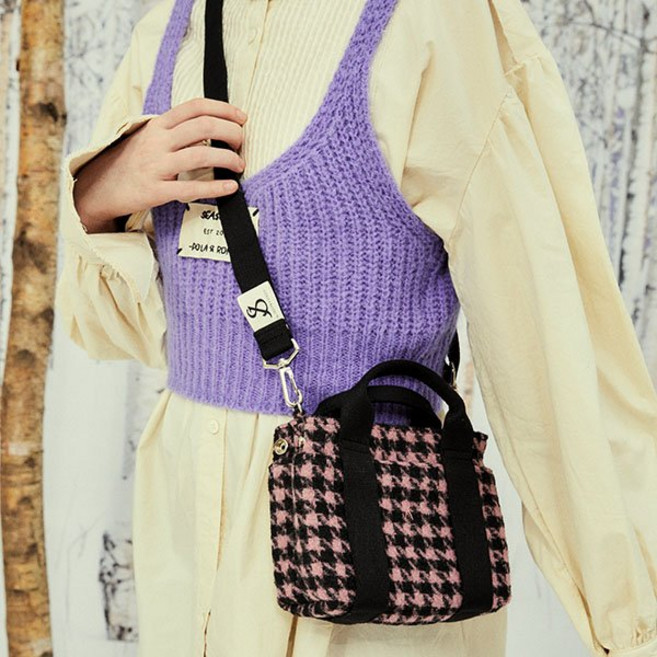조셉앤스테이시 Stacey Daytrip Houndstooth Tote Mini Pink 0JSN3TT41002F 2762809, 조셉앤스테이시 Stacey Daytrip Houndst