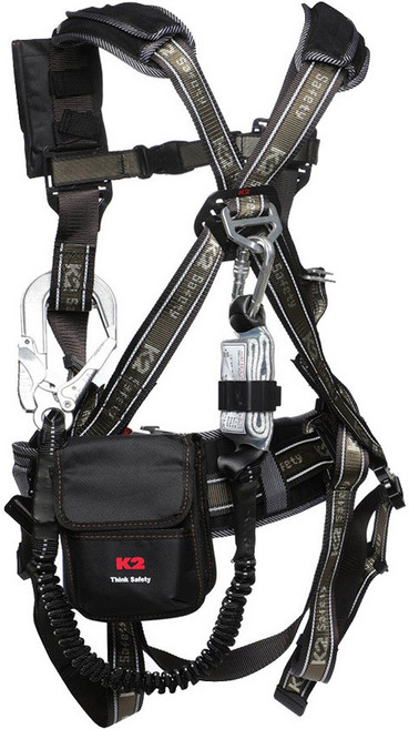 K2 세이프티 KB-9201 전체식 싱글 안전벨트 브라운, 1개