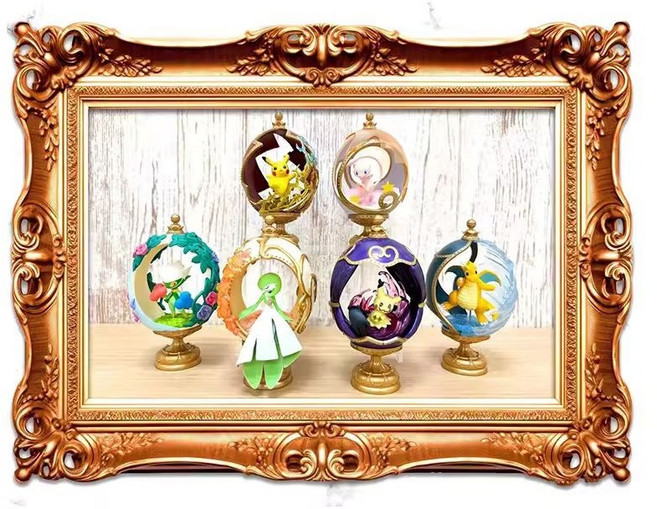 리멘트 포켓몬스터 포켓몬 오발티크 6종세트 인테리어 포켓몬리멘트 미니피규어 소품, 1개