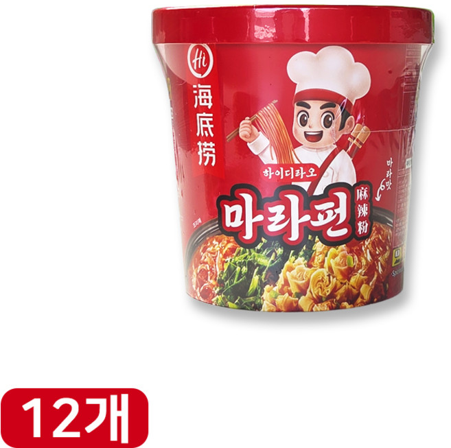 하이디라오 마라펀 누들컵 100g, 12개
