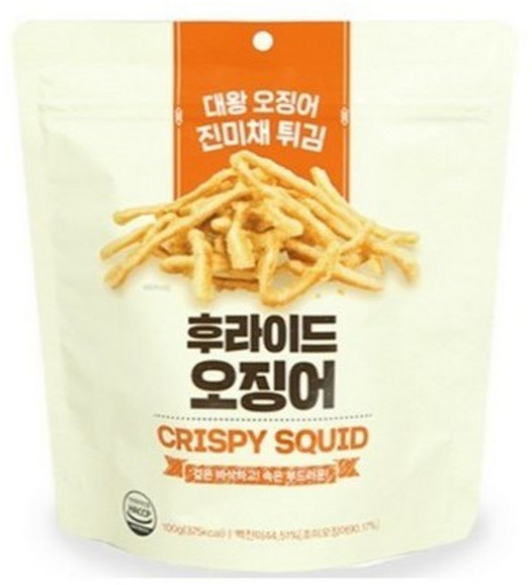 후라이드 오징어 튀김 후라이드깡, 100g, 8개