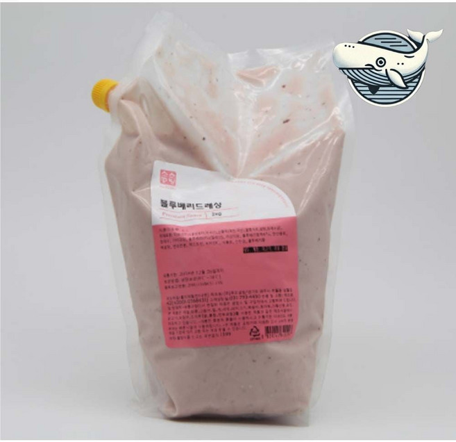 상큼한 블루베리 드레싱 2kg 재료로 만든_ 2027453EA, 1개