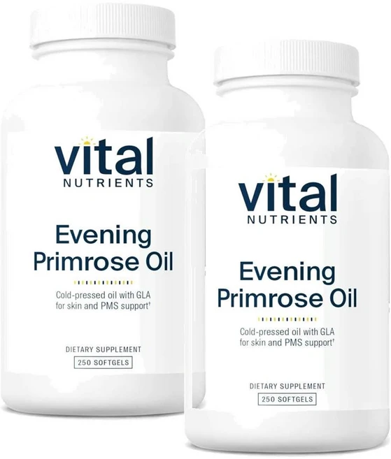 바이탈 뉴트리언츠 이브닝프림로즈오일 1000mg GLA 오메가-6 소프트젤 Vital Nutrients Evening Primrose Oil, 2개, 250정 - 쿠팡