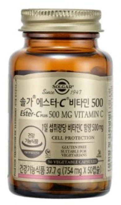 솔가 에스터C 비타민 500, 50정, 1개 - 쿠팡