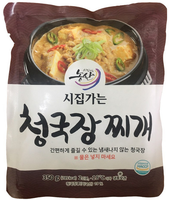 시집가는농산 청국장찌개 350g, 5개