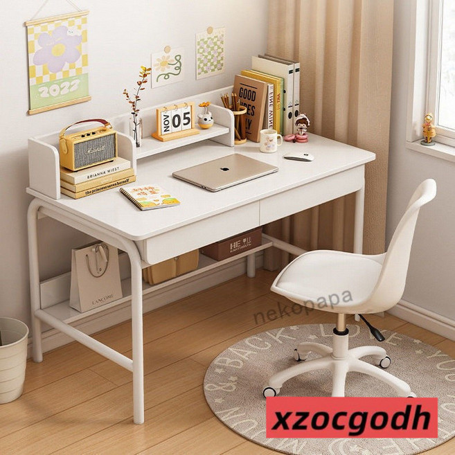 ikea桌 簡約 書桌 電腦桌 學習桌, 橡木色120X40CM(雙層單桌)