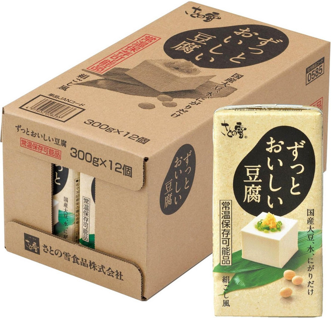 사토노유키 멸균두부 실큰두부 계속 맛있는 두부 부드러움 300g 12개