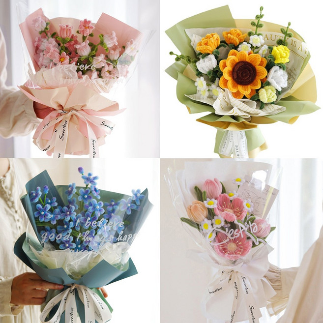 모루꽃다발, 3 튤립 퍼플, 1개