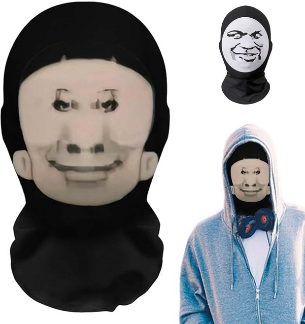 루이 메쉬 복면 코믹 가면 휴대용 통기성 유쾌한 표정, A, 1개