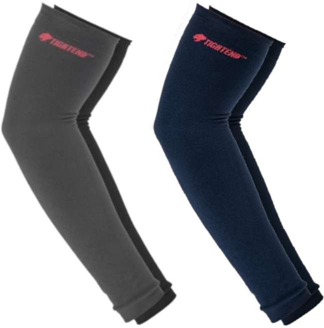 타이트엔드 킬러웨일 기모 팔토시 워머, 2개, 그레이+네이비