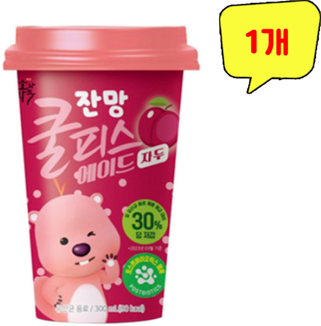 동원)쿨피스에이드자두, 300ml, 1개
